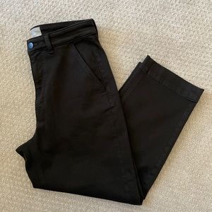 Everlane Black Straight Leg Crop Pants 10 Short